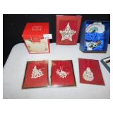LENOX VOTIVE HOLDER, CHRISTMAS ORNAMENTS, MINI