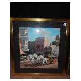 PAUL DETLEFREN FRAMED PRINT AND OTHER FRAMED