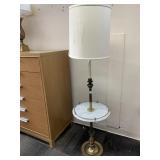 ITALY CATCO TABLE LAMP MARBLE W/ GALLERY