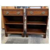 KITTINGER SIDE TABLE SINGLE DRAWER W/ 2 SHELVES -