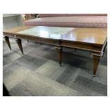 MARBLE INSET COFFEE TABLE 15" H X 56" L X 21" H