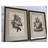 BOTANICAL FRAMED PRINTS 24.5 X 17"