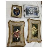 ITALY WALL PLAQUES, FRAME DRIED FLOWERS