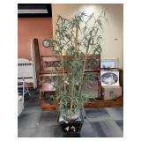 ORIENTAL BAMBOO TREE LACQUERED PLANTER 77IN H