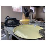 TRAY STEAK KNIVES SILVER PLATE TRIVOTS ETC.