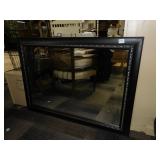 41" X 30" BLACK BEVELED EDGE MIRROR