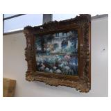 OIL ON CANVAS BY HORNING 27" X 32" OVERALL SZ. -