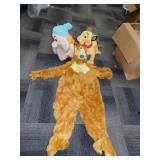 BEAR IN BLUE HOUSE COSTUME, BASHFUL AND SIMBA