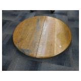 48" ROUND OAK TABLE MASSIVE CARVED FEET - TABLE