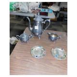 SILVER PLATE TEA SET