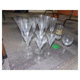 8 MATCHING GLASSES, AND MORE