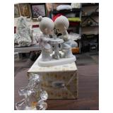 ATLANTIS CRYSTAL 2 DECANTERS AND 3 GLASSES W/ BOX