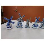 WINDMILLS 8 TWO ARE PLANTERS DELFT AND HAND