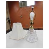 17" H CRYSTAL A DECANTER CONVERTED TO LAMP W/