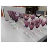 6 MARTINI GLASSES, AND 8 CORDIALS, 3 WINE