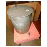 METAL DISPENSER (SYRUP) 13" H X 11" ROUND W/