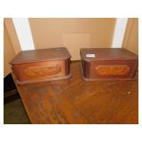 2 WOOD BOXES