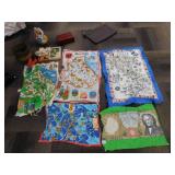 COPPER PLANTER, SCARVES, PITCHER, ETC.