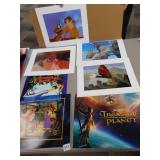 TREASURE PLANET PRINT AND 4 JUNGLE BOOK 11" X 14"