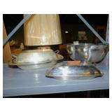 RODGERS SILVERPLATE BOWL, COVERED SERVER, CHROME