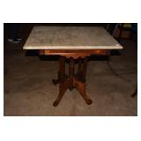 MARBLE TOP 30" H TOP TABLE 30" W MARBLE X 22" D