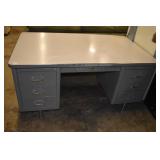 STEEL KNEEHOLE DESK 5
