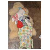 CABBAGE PATCH DOLL AND CLOTHES AND AREA RUG