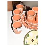 CUP AND SERVING PLATES