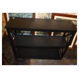 BLACK BOOKCASE 31.5" H X 11.5" D