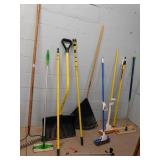 SNOW SHOVEL, LIGHT BULB CHANGER, ETC.