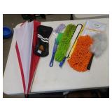 UMBRELLA, DUST MOPS, ETC.
