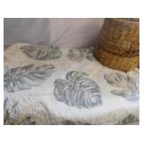 QUEEN SIZED MONSETRA COMFORTER WITH BASKET AND
