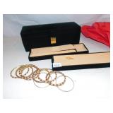 JEWELRY BOX AND INDIA BRACELETS