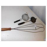 MOUNTAIN PIE MAKER, RUG BEATER, ETC.