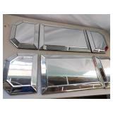 2 MIRROR SETS FOR TABLE CENTER PIECES ETC., 37"