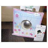 GAZING BALL, RHINESTONE PIN, ETC.