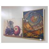 OIL ON CANVAS SIGNED LR E ROBERT - 24" X 29" &