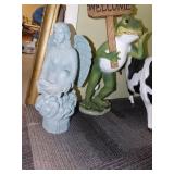 COW, FROG HAS SM. CHIP ON BACK, ANGEL, ETC.