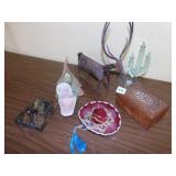 METAL ANIMAL, MINI SOMBRERO, WOOD BOX