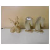 ALABASTER HORSES, AND ALABASTER SWAN