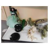 HEIRLOOM FRANKLIN DOLLS, ROASTER, DRAGON, CARVING