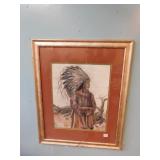 INDIAN PASTEL 31" X 25"