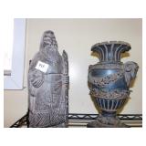 10" FIGURE AND VASE