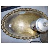 ALUMINUM ROASTER, COFFEE POT, PIE PIES, ETC.