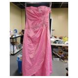 PINK PORM DRESS WITH TAGS STILL ON, 15/16, $200