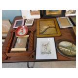 FRAMED PICTURE 57/200, AND OTHER FRAMES AND