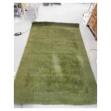 RUG 64" X 47" AND GREEN RUG WITH DESIGN 88" X 56"