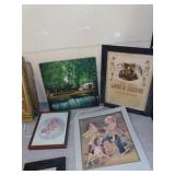 ASSORTED PRINTS AND FRAMES