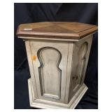 DREXEL HERITAGE OCTAGON TOP TWO TONE BASE TABLE