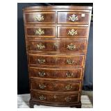 HENREDON - ASTON COURT CHEST BURLED MAHOGONY - 56"